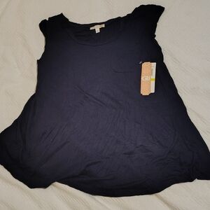 Gianni Bini NWT Blue Asymmetrical Blouse